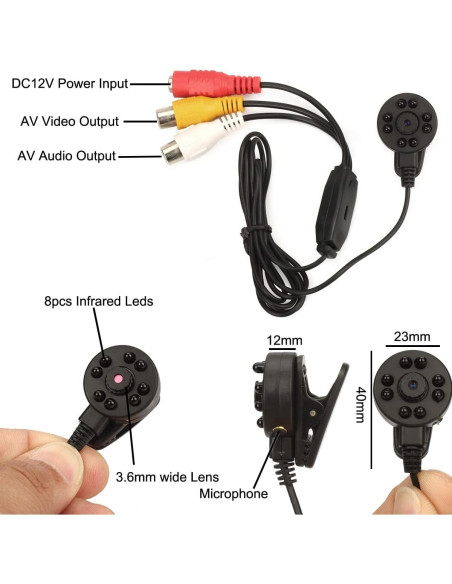 Cámara de Seguridad Vanxse HD 1000TVL 3.6mm Infrarroja