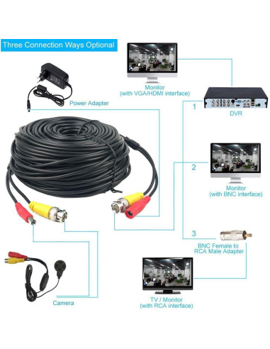 Cámara de Seguridad Vanxse HD 1000TVL 3.6mm Infrarroja
