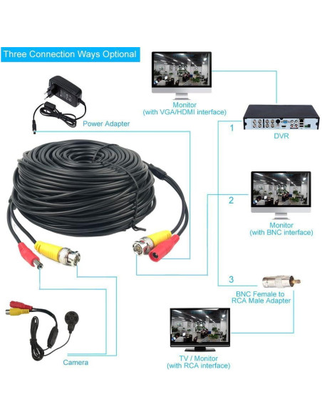 Cámara de Seguridad Vanxse HD 1000TVL 3.6mm Infrarroja