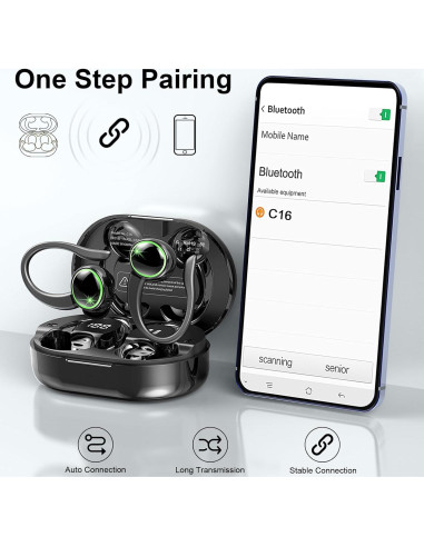 Auriculares Inalámbricos Matast C16 Bluetooth 5.3 50H IP7