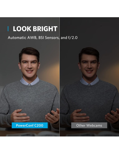 Webcam Anker PowerConf C200 2K + Altavoz SR500 con AI