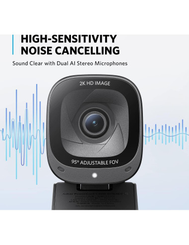 Webcam Anker PowerConf C200 2K + Altavoz SR500 con AI