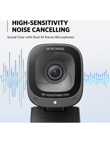 Webcam Anker PowerConf C200 2K + Altavoz SR500 con AI