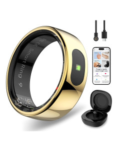 Anillo Inteligente Hugrow R08 Dorado Control Gestos IP68