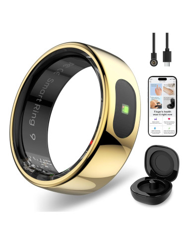 Anillo Inteligente Hugrow R08 Dorado Control Gestos IP68