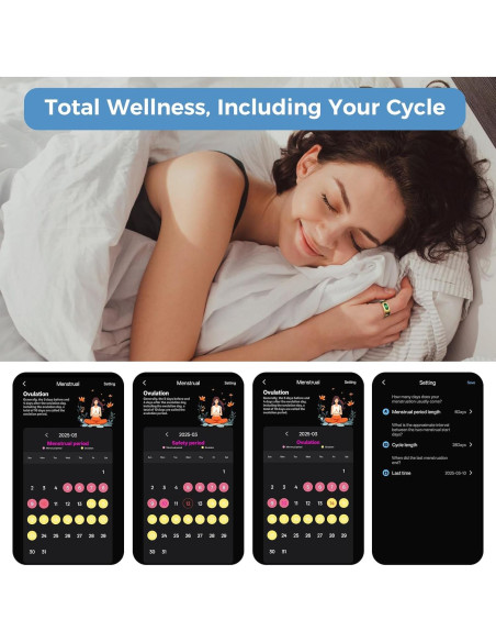 Anillo Inteligente Hugrow R08 Dorado Control Gestos IP68