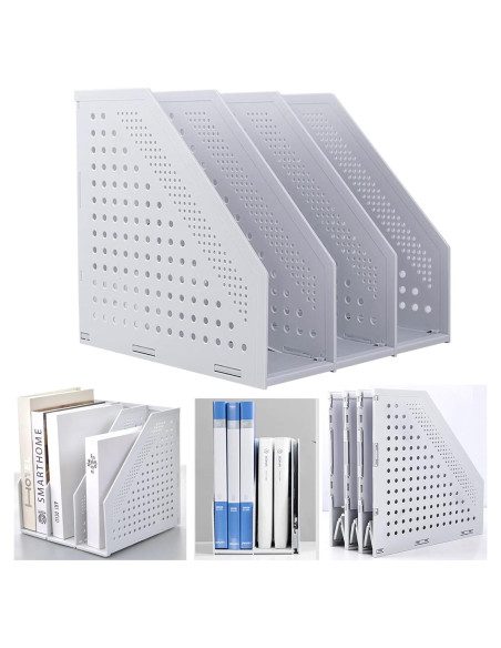 Soporte Plegable para Revistas Marte Vanci 3 Compartimentos