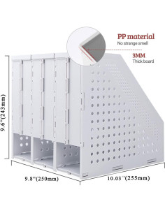 Soporte Plegable para Revistas Marte Vanci 3 Compartimentos 2