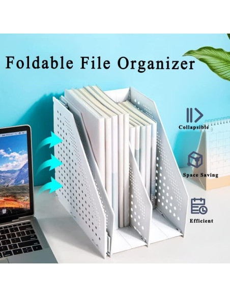 Soporte Plegable para Revistas Marte Vanci 3 Compartimentos