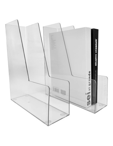 Soporte Vertical para Archivos RHONZHAO 2 Unidades Transparente