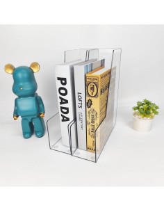 Soporte Vertical para Archivos RHONZHAO 2 Unidades Transparente 2