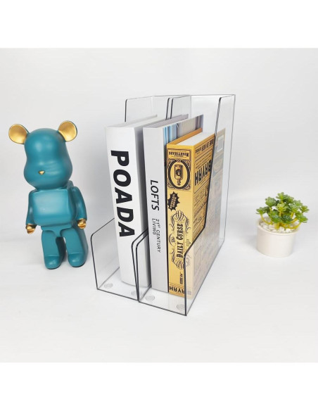 Soporte Vertical para Archivos RHONZHAO 2 Unidades Transparente