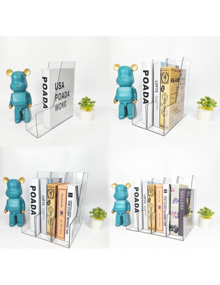 Soporte Vertical para Archivos RHONZHAO 2 Unidades Transparente