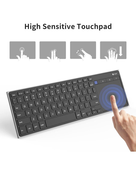 Teclado Bluetooth CZUR TouchBoard Pro Recargable 0.52kg