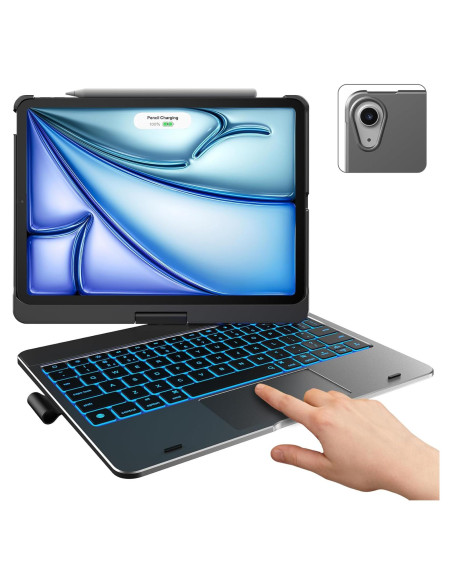 Funda Teclado Touch Typecase para iPad Air 11" Gris Espacial