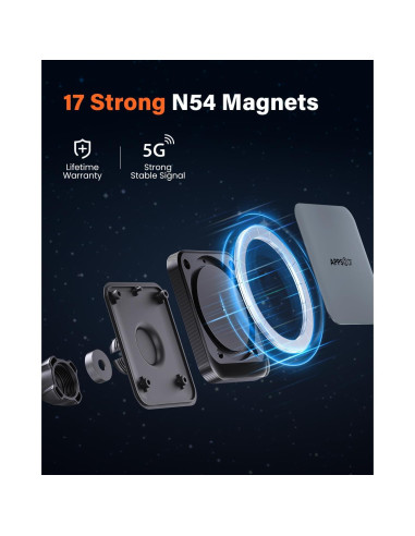 Soporte para Teléfono Wiiki-Tech Magsafe CD 25N Magnético