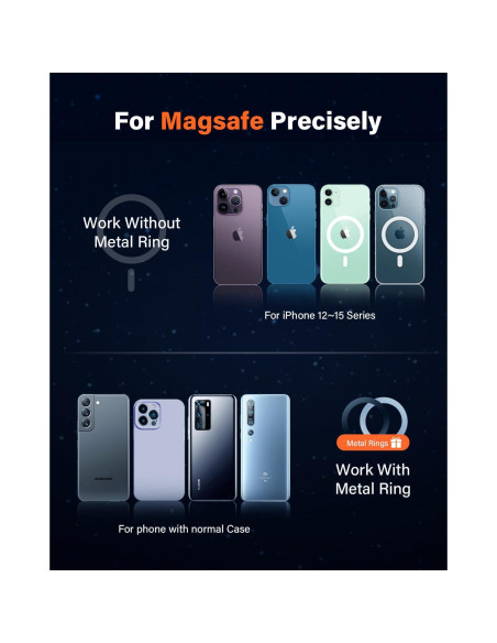 Soporte para Teléfono Wiiki-Tech Magsafe CD 25N Magnético