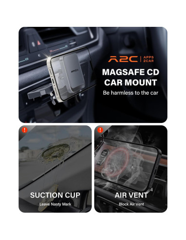 Soporte para Teléfono Wiiki-Tech Magsafe CD 25N Magnético