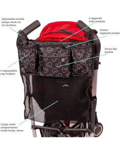 Organizador de Carrito J.L. Childress Mickey Mouse Negro 2