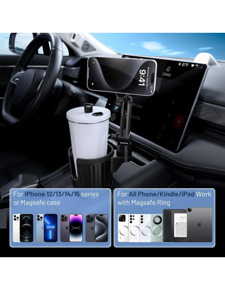 Soporte para teléfono en portavasos This Hill ajustable MagSafe