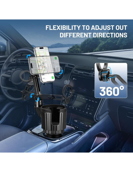 Soporte para teléfono en portavasos This Hill ajustable MagSafe