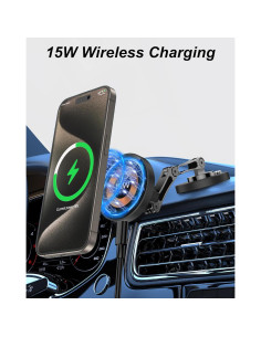 Soporte de Carga Magnético para Coche iAXBi 15W Inalámbrico 2