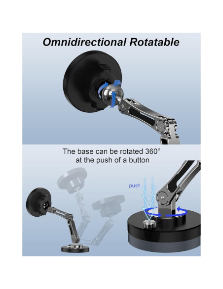 Soporte de Carga Magnético para Coche iAXBi 15W Inalámbrico