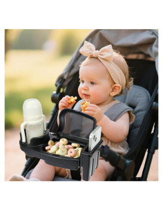 Bandeja para bocadillos Diancy 3 en 1 para cochecito