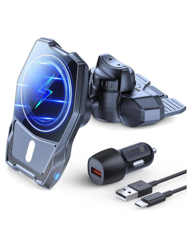 Soporte de Coche Magnético Inalámbrico OQTIQ para iPhone 16-12