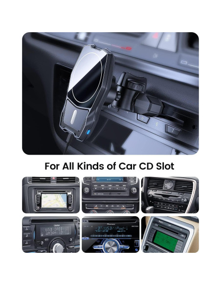 Soporte de Coche Magnético Inalámbrico OQTIQ para iPhone 16-12