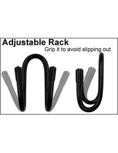 Soporte Flexible para Casco Duro YYST - 2 Unidades Negro 2