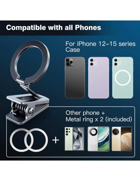 Soporte Magnético para Teléfono Keledz D53 Gris