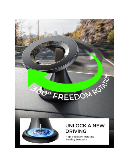 Soporte Magnético para Teléfono LISEN MagSafe Negro