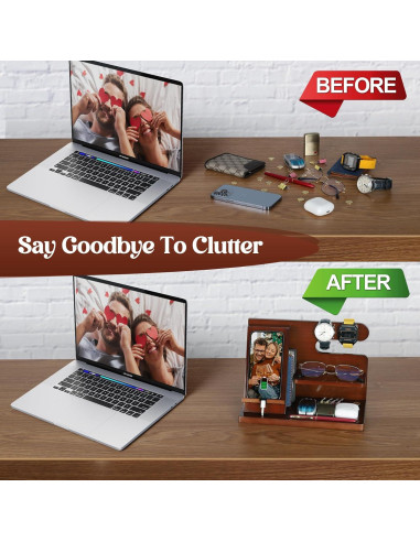 Estación de Acoplamiento de Madera PRINLUCK para Teléfonos