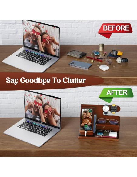 Estación de Acoplamiento de Madera PRINLUCK para Teléfonos