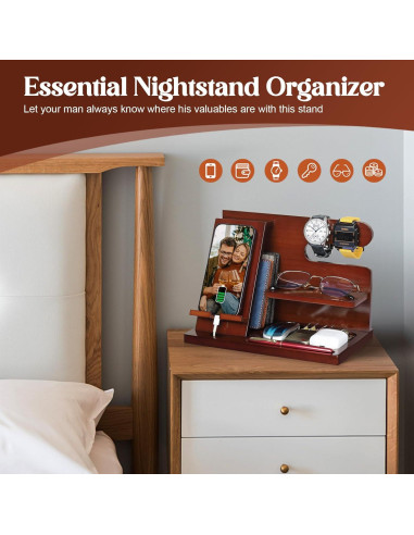 Estación de Acoplamiento de Madera PRINLUCK para Teléfonos