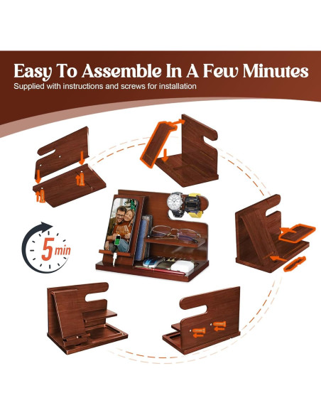 Estación de Acoplamiento de Madera PRINLUCK para Teléfonos