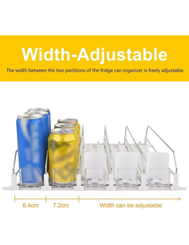 Organizador de Latas de Refresco GLGN Ajustable 38x42cm