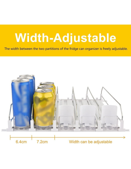 Organizador de Latas de Refresco GLGN Ajustable 38x42cm