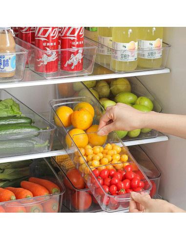 Organizador de Nevera con Ruedas JoyHuaTrade 2 Piezas 38x16.5 cm