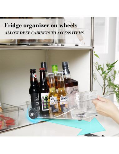 Organizadores de Refrigerador LXLXXL con Ruedas - 2 Piezas