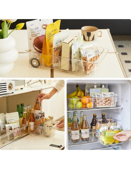 Organizadores de Refrigerador LXLXXL con Ruedas - 2 Piezas