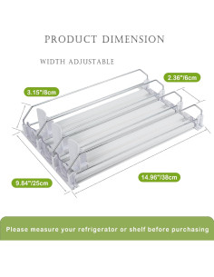 Organizador de Bebidas Cujui TJQ-380-E3 para Nevera 18 Latas 2