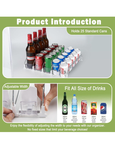 Organizador de Bebidas Cujui TJQ-380-E3 para Nevera 18 Latas