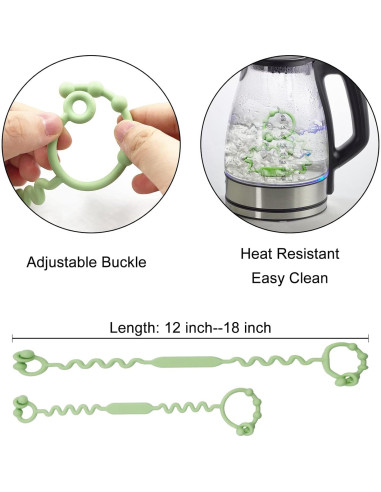 Correas de Silicona para Juguetes Bebé - Paquete de 5 Unidades