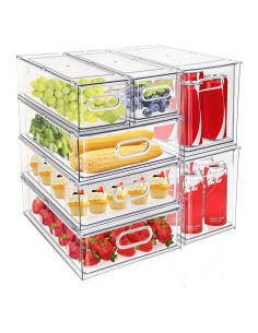Cajones Apilables MANO 7 Piezas Organizadores Refrigerador