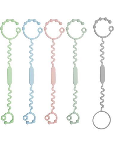 Correas de Silicona para Juguetes Bebé - Paquete de 5 Unidades