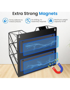 Soporte Magnético de Archivos Patvingot 3 Niveles Negro 2