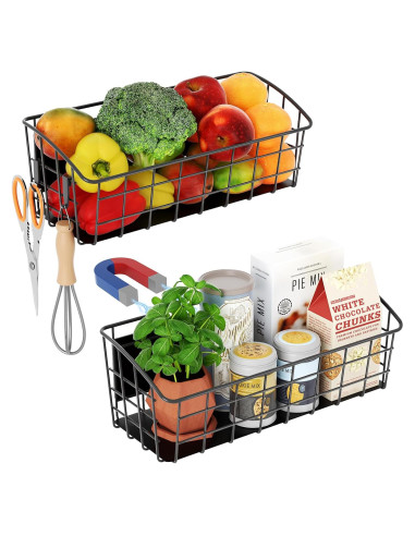 Estante Magnético PrimZooty 2 Pcs para Refrigerador 4,54 kg