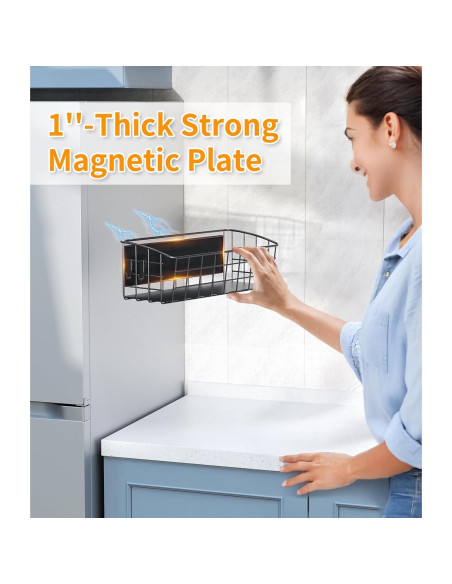 Estante Magnético PrimZooty 2 Pcs para Refrigerador 4,54 kg